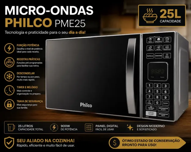 Microondas Philco 25 litros