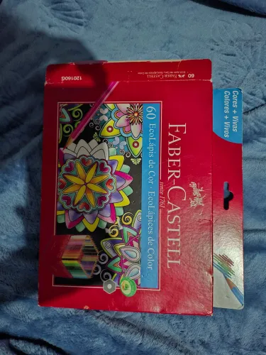 Lápis de Cor Faber-Castell 59 Cores Completo com Estojo