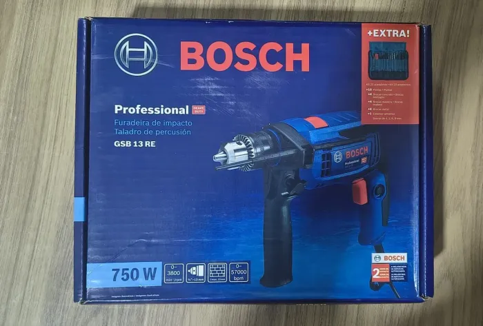 Furadeira De Impacto 750w Gsb 13 Re Bosch - 'NOVA"'