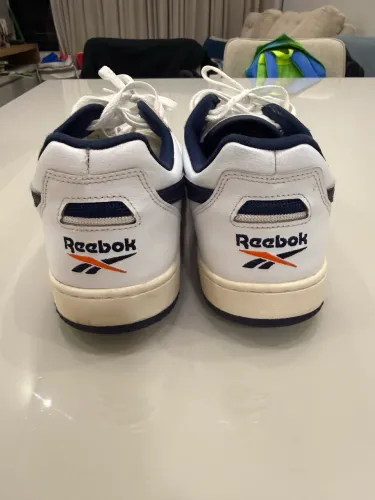 Tênis Reebok Court Advance Branco/Azul Original Nº 45
