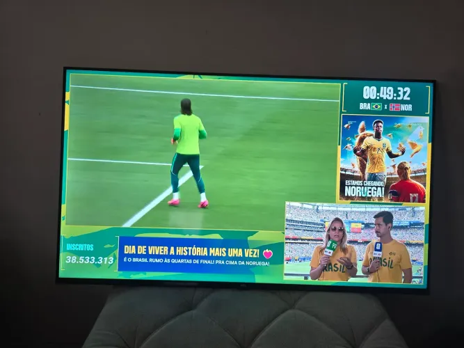 TV TCL 43 FullHD Android TV funcionando perfeitamente