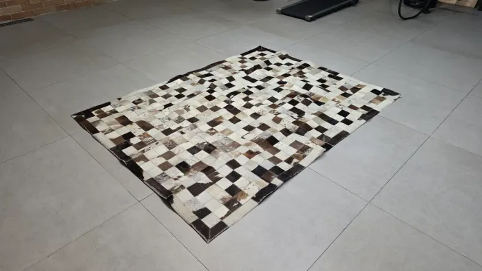Tapete de couro de vaca