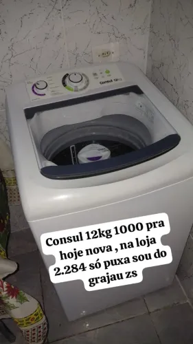 Máquina de lavar consul 12 kg nova 