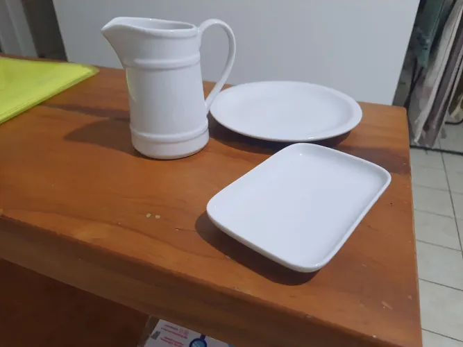 Jarra 300 ml & Pratos CERAMICA - 40 peças 
