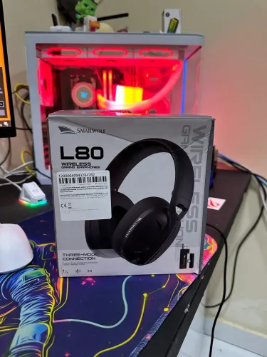 Headser smailwolf sem fio excelente para pc e ps5/xbox
