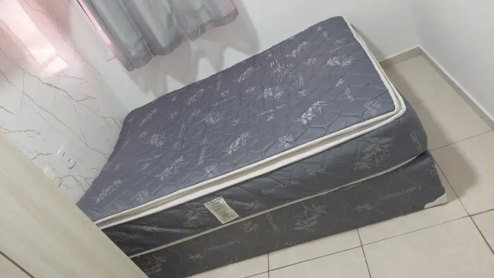 Cama box casal com colchão