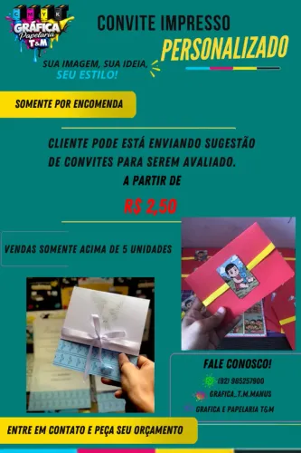 Convites Impressos Personalizados