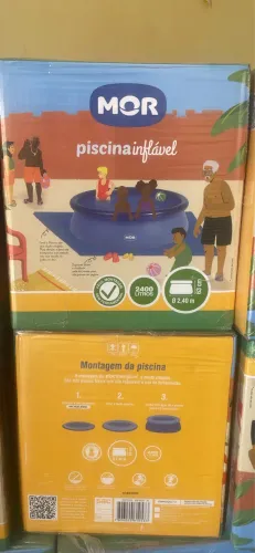 Piscina inflável 2.400 litros 