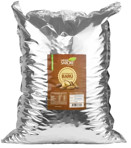 Castanha de Baru Torrada Selecionada 1 KG - Natural Sabore