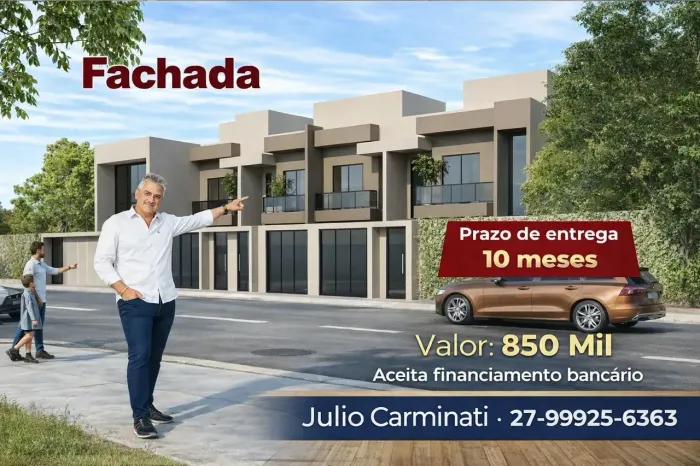 JCC - Oportunidade programada para casa com 3 quartos em Cocal - Vila Velha - ES