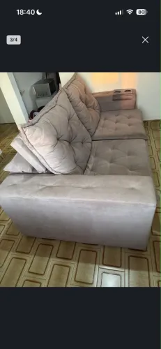Sofá retrátil 2 lugares