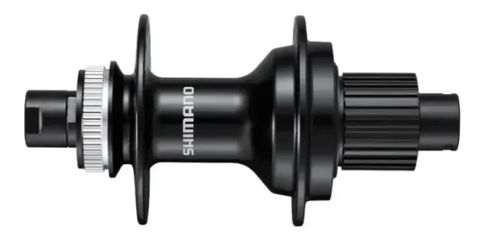 Cubo traseiro Shimano MT410 e Eixo E-Thru SM-AX56