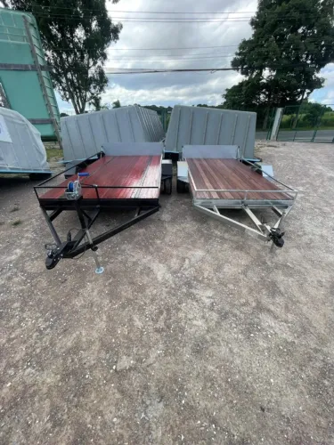 Carretinha Reboque Prancha 550kg Basculante Nova c/ Garantia
