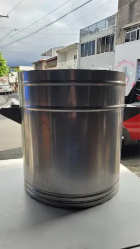 Tambor de inox com alça