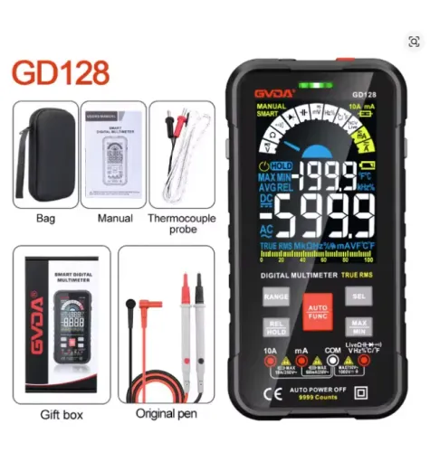 Multímetro Digital smart auto Range1000V 10A Tester, Medidor, Ohm, Hz