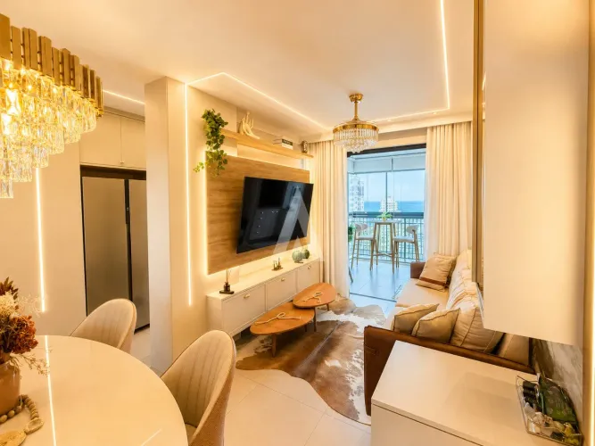 Apartamento com 1 suíte e 1 quarto à venda no bairro Meia Praia em Itapema-SC por R$1.190.