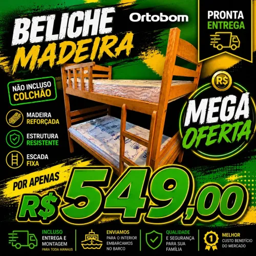 Beliche Madeira Novo R$ 549,00