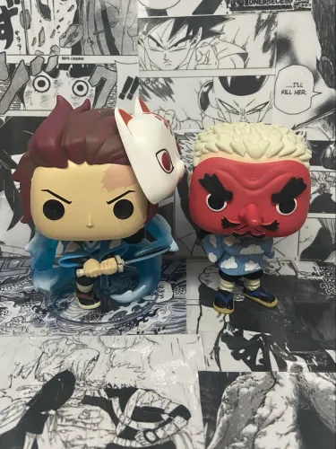 Funko Pop! Demon Slayer - Tanjiro Kamado & Urokodaki 2 Pack LOOSE