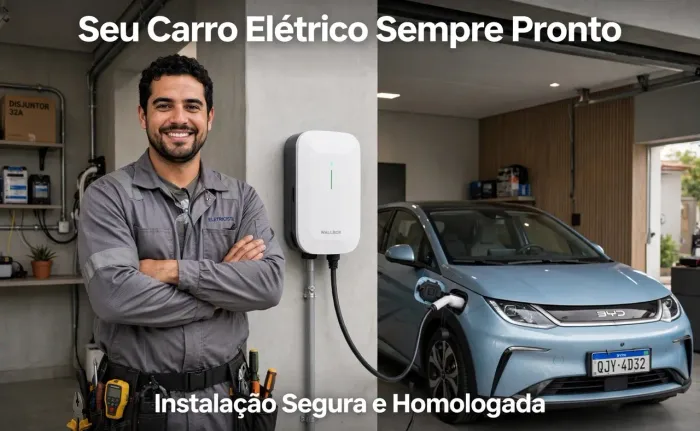 Instalação de carregadores p/ veículos elétricos 