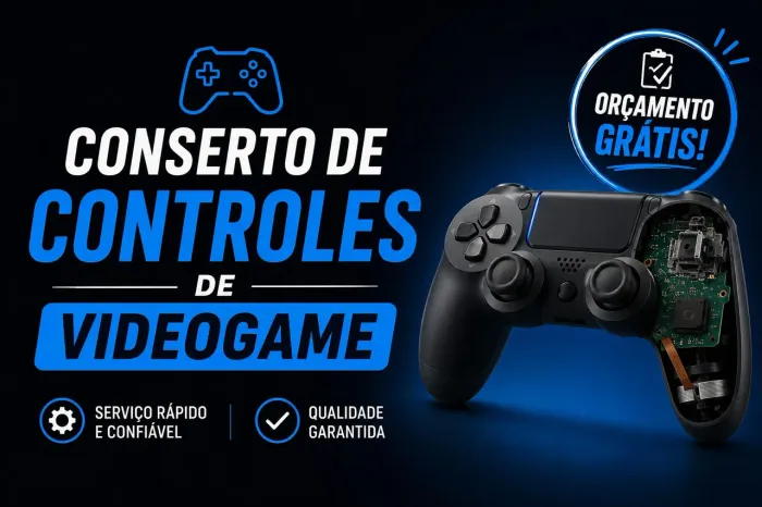 Conserto de controles de video game 