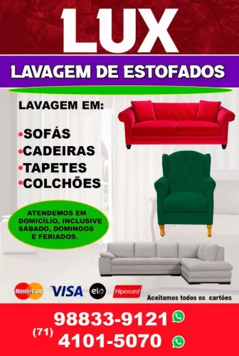 Lavagem de sofá R$ 120.00