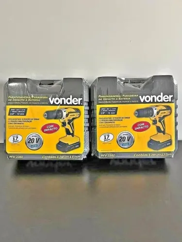 Furadeira Parafusadeira de Impacto Vonder 20V Nova