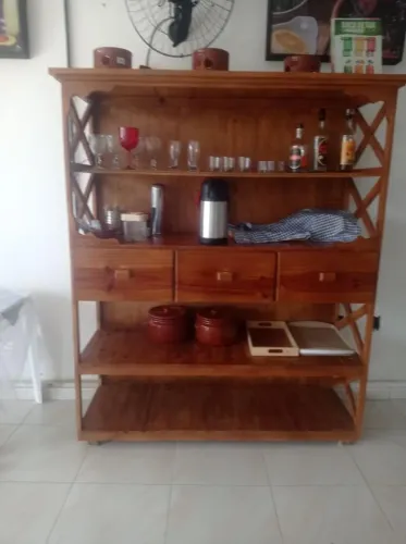 Estante Rustica de Madeira