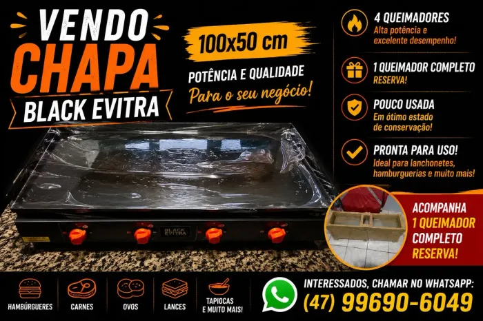 Vendo chapa de Lanche