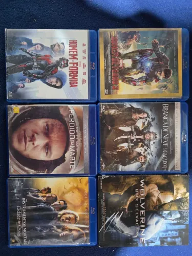Lote de filmes blurays usados