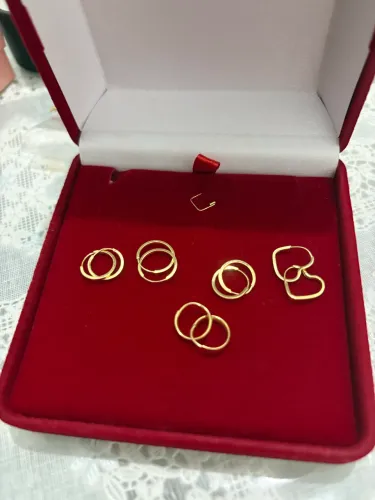 Argolas em ouro 18k 