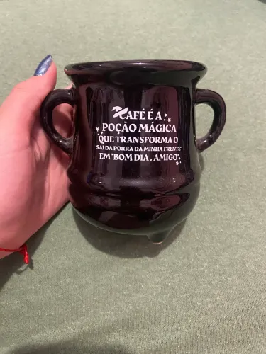 Caneca caldeirão bruxa