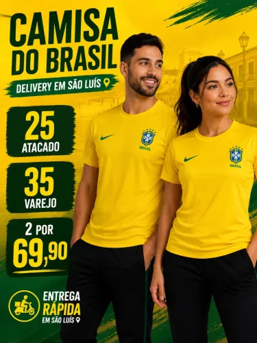Camisa do Brasil pronta entrega - Atacado e varejo - delivery imediato