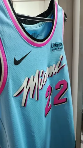 Camisa NBA Miami Heat Azul Original Nike Swingman