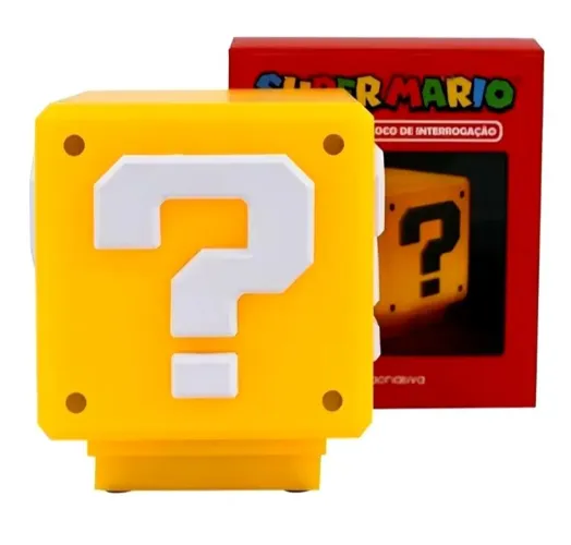 Luminária super Mário Bros com som do jogo.