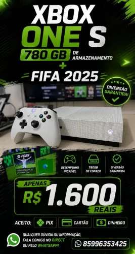 XBOX ONE S (780 GB) + FIFA 2025