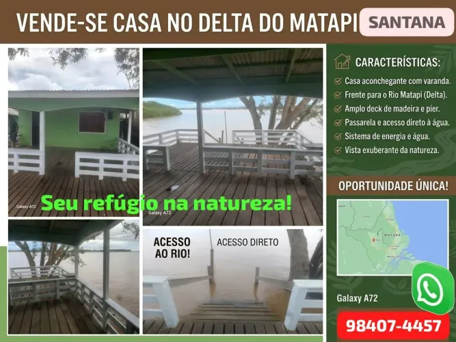 Linda casa Ma beira do rio