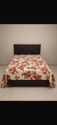 Cama Queen Ortobom Liberty Completa (Colchão + Box + Cabeceira + brinde) - Impecável.