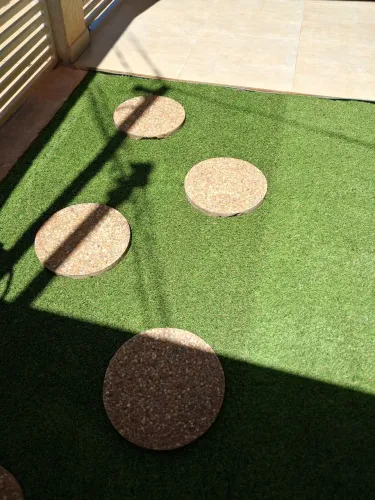 Pisante de pedra para jardim - 3 unidades