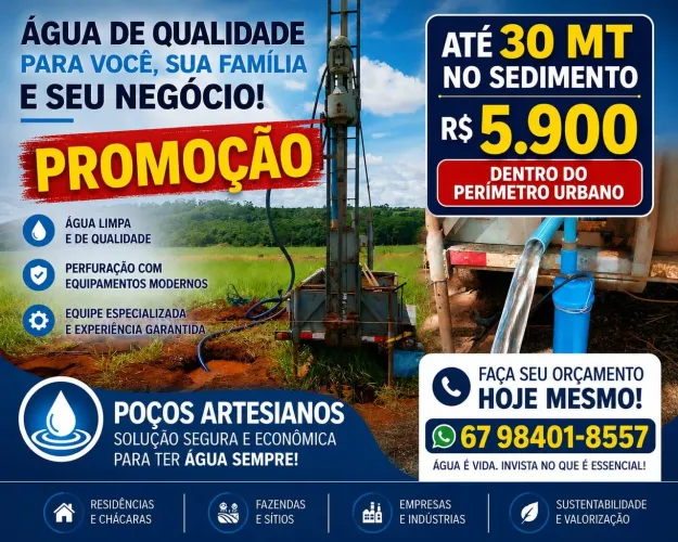 Furo poço 