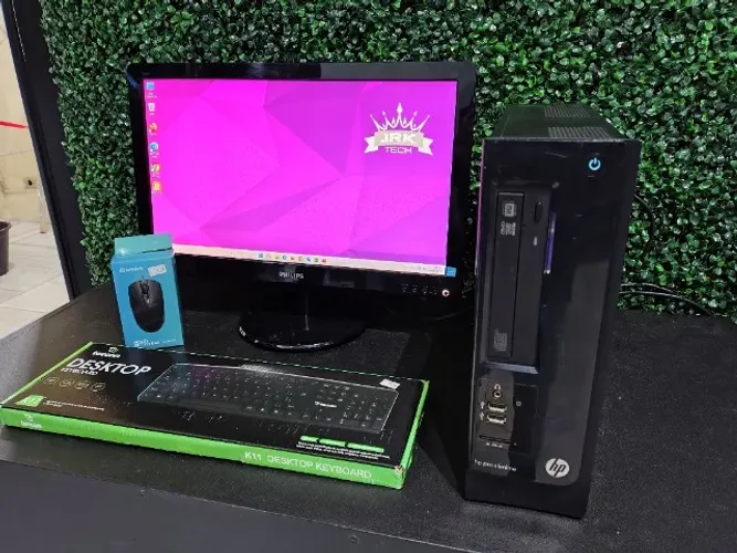 Setup Completo Hp Pro Slimline Com Monitor 20 Polegadas, Processador I5 E Ssd