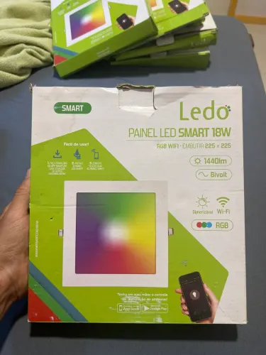 5 Painéis Smart Led 18W wifi