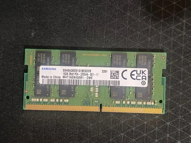 Memória RAM Notebook Samsung 16GB DDR4 3200MHz