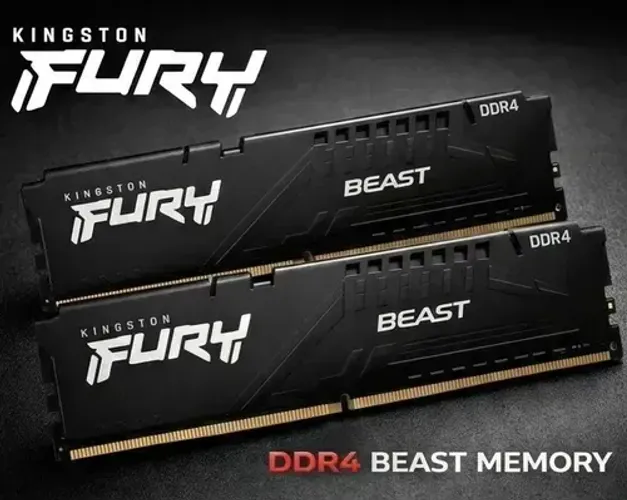 Kit Memórias Kingston HyperX Fury, 16GB 2x 8GB, 3200MHz, DDR4, CL16 tenho NF