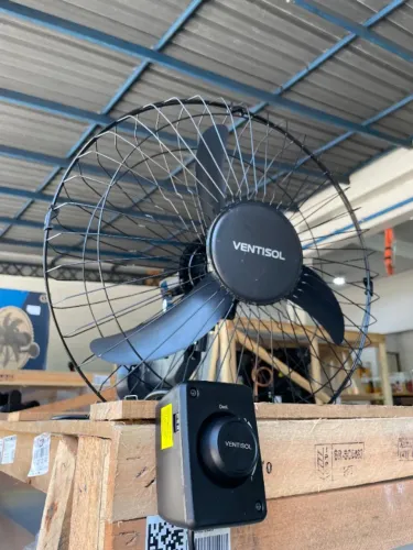 Ventilador de parede 50cm Bivolt (Sistema oscilante) - Com rolamento, Silencioso e econômi