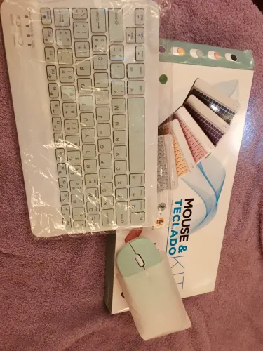 Teclado via bluetooth e mouse