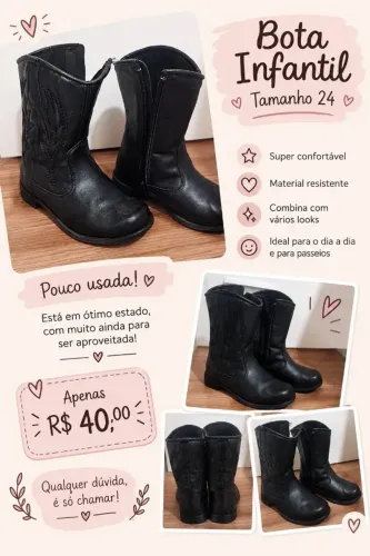 Bota infantil 