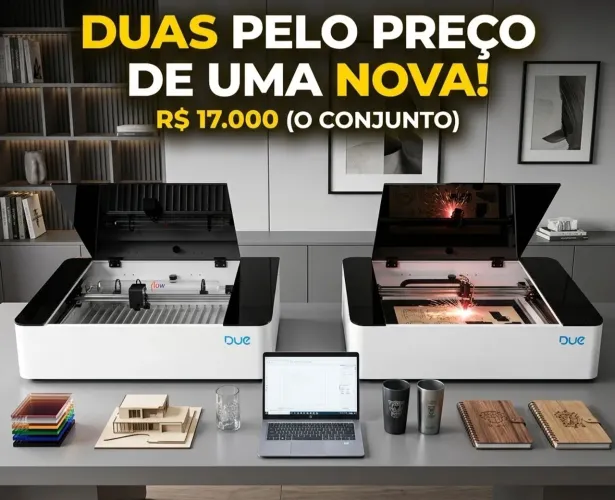 2 Máquinas de Corte a Laser Due 