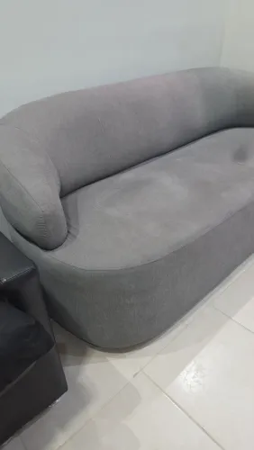 Sofá Veludo Cinza