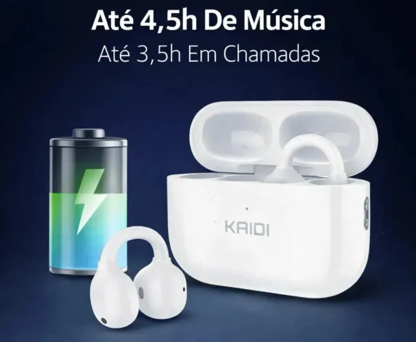 Fone De Ouvido Ows Sem Fio Kaidi Clip Auricular Knc4203