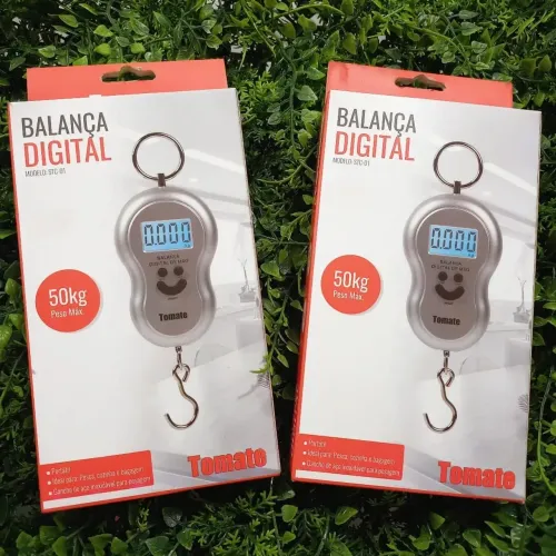Balança Digital de Mala/Bolsa té 50kg (Portátil com Gancho) ? Nova